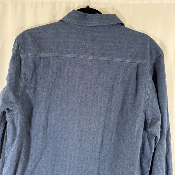 North Face Shirt Men's Large Blue Long Sleeve Button Up 100% Cotton - Picture 10 of 10